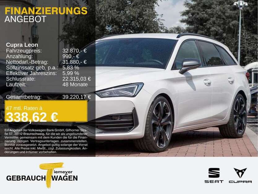 Cupra Leon 8.946 km 32.870 € Recklinghausen 45663