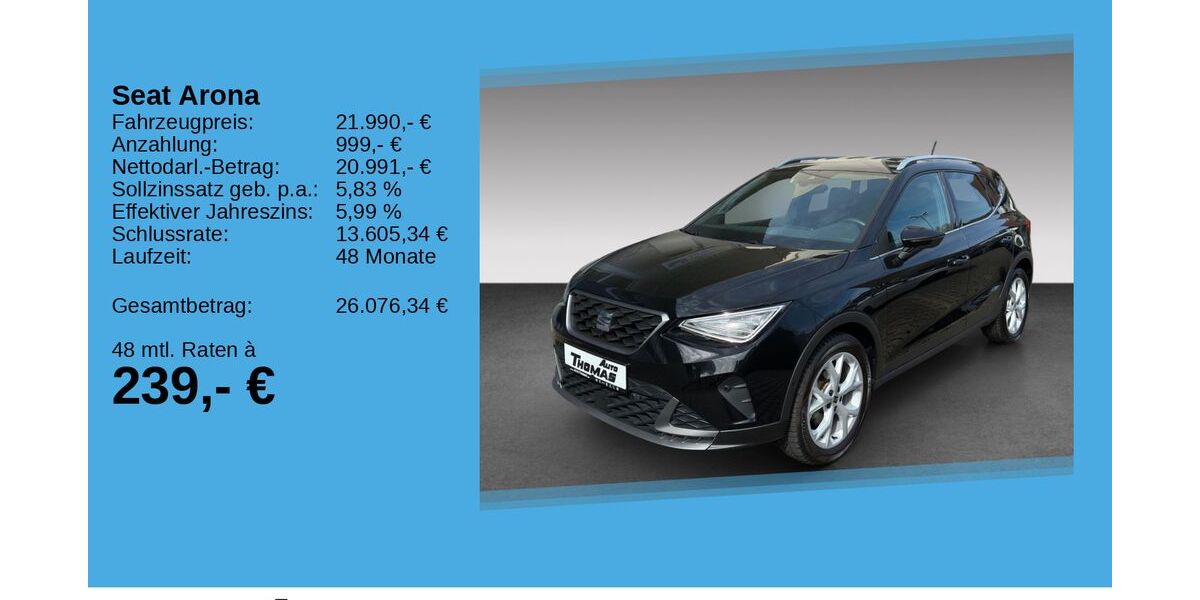 Seat Arona 18.570 km 21.990 &euro; Bonn 53227