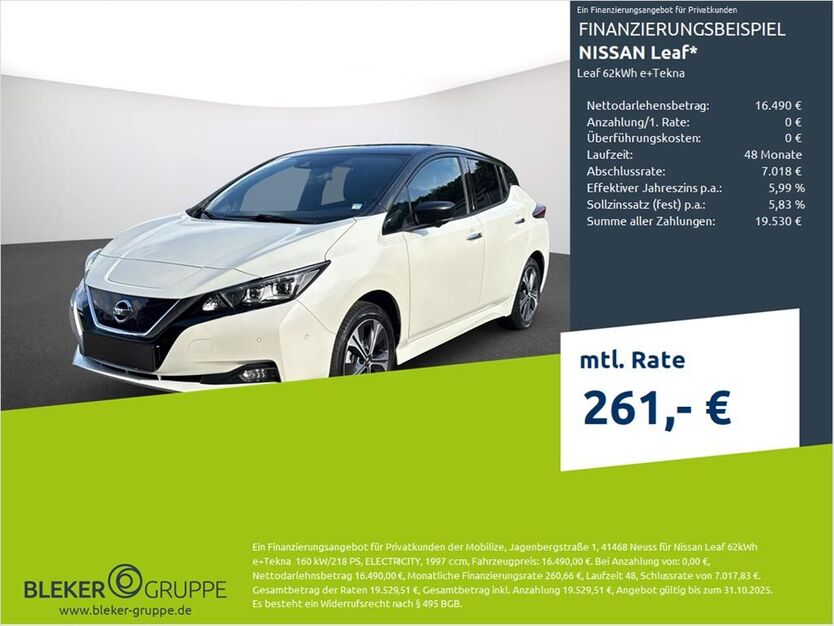 Nissan Leaf 58.488 km 16.490 € Münster - Amelsbüren 48163
