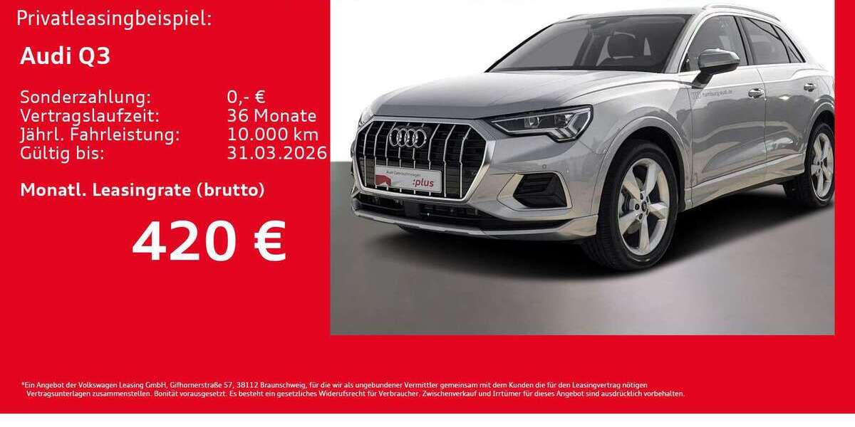 Audi Q3 8.592 km 39.945 &euro; Hamburg 22529
