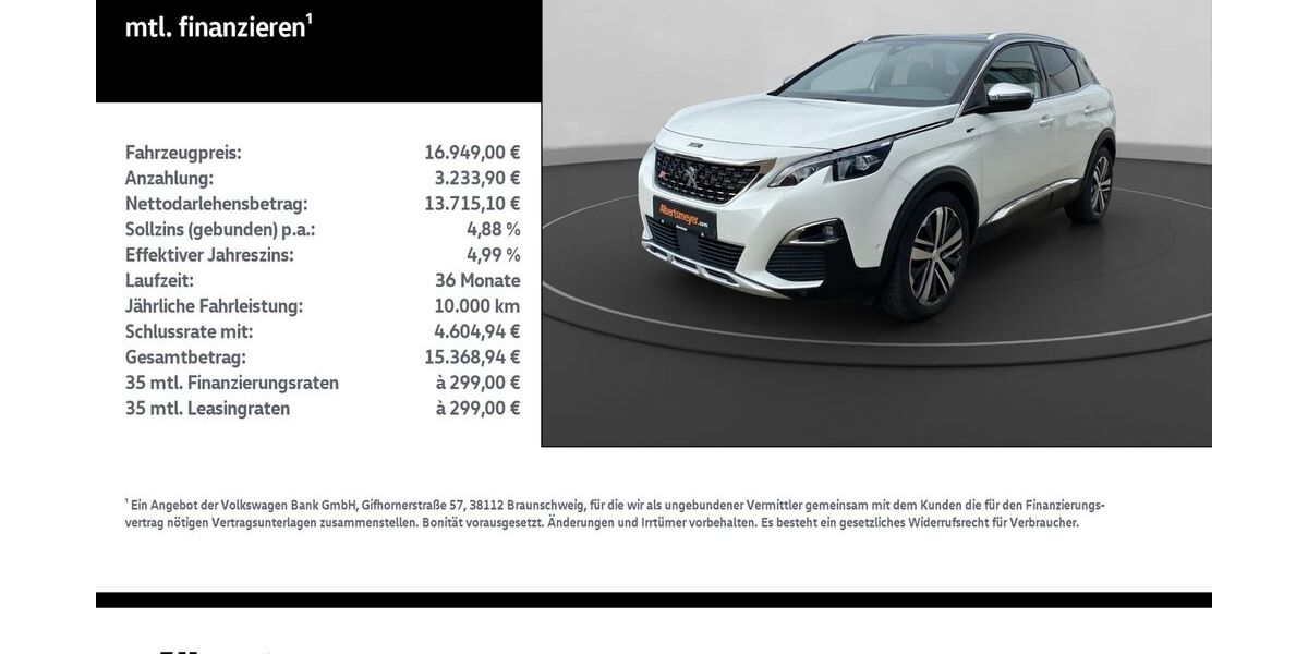 Peugeot 3008 150.354 km 14.999 &euro; Leinefelde-Worbis/DE 37327