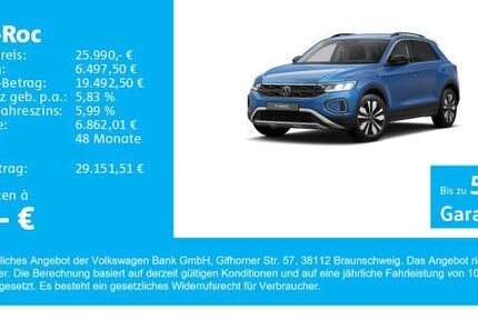 VW T-Roc 13.225 km 25.890 &euro; Gersthofen 86368