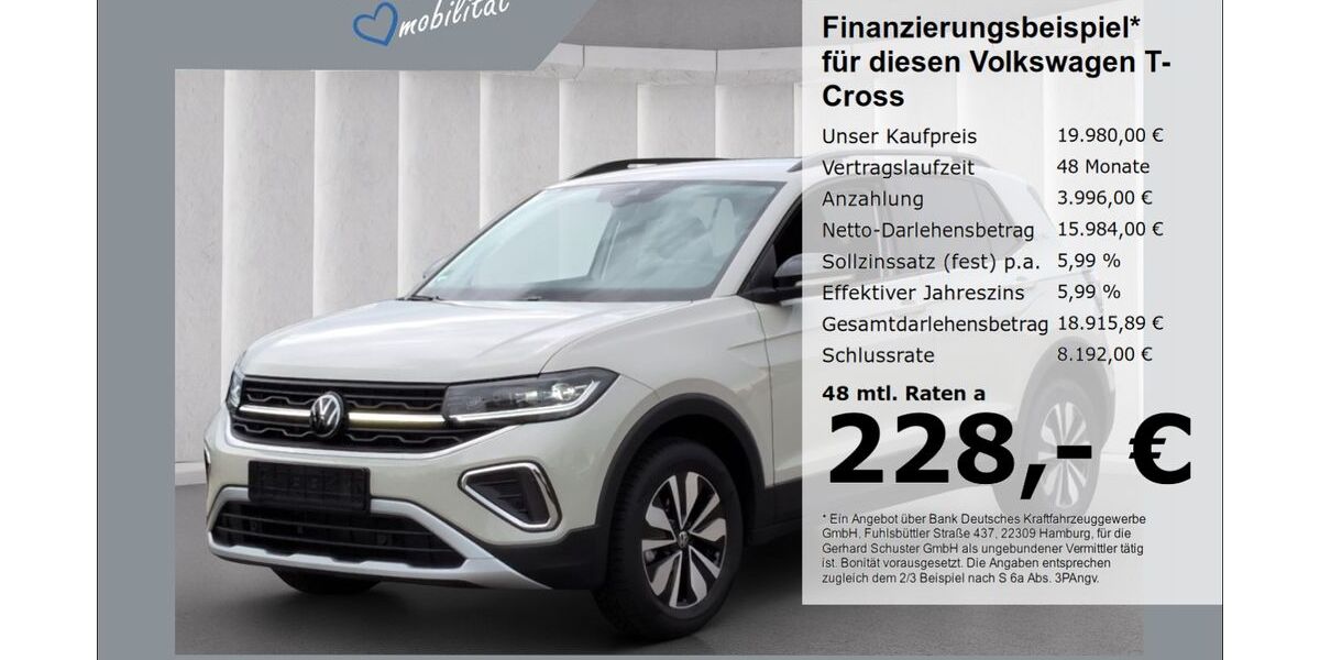 VW T-Cross 7.639 km 19.980 &euro; Ruhstorf 94099