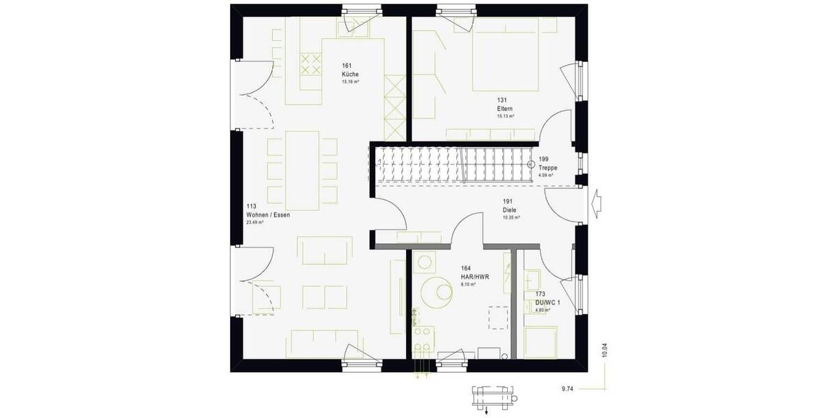Einfamilienhaus Beckum-Roland Roland - 5 Zimmer, 138 m&sup2;, 379.699&euro; | Angebot:26816026
