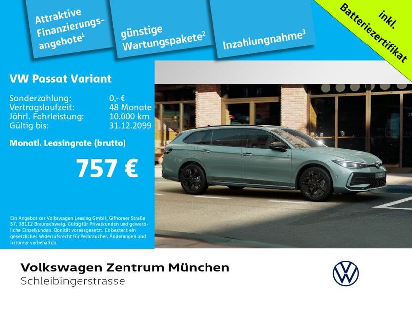 VW Passat Variant 11.500 km 54.890 € München 81669