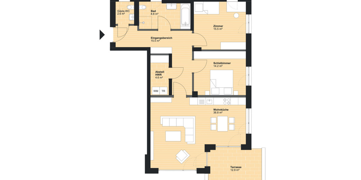 Etagenwohnung Volkach - 3 Zimmer, 104 m&sup2;, 549.000&euro; | Angebot:26028399
