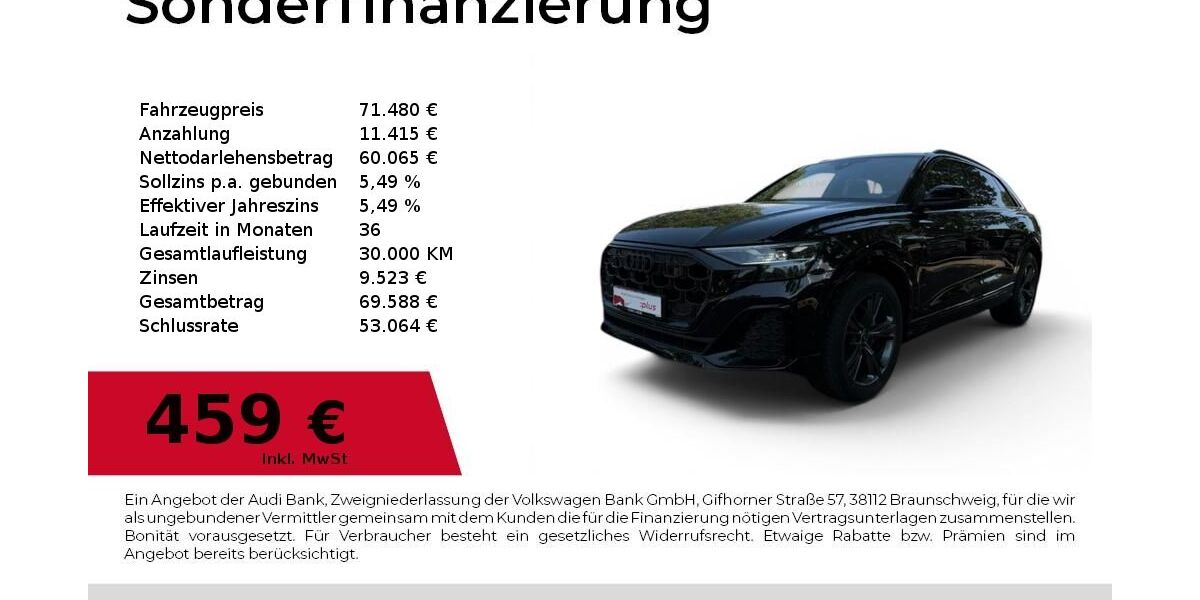 Audi Q8 19.092 km 71.480 &euro; Dessau-Roßlau 06844