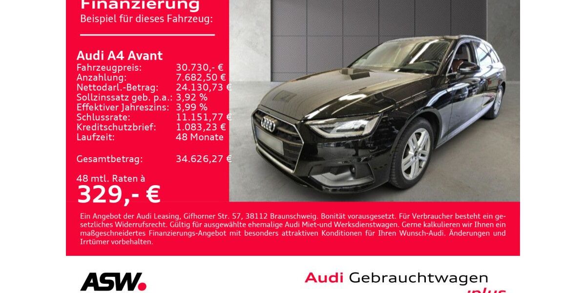 Audi A4 74.500 km 30.730 &euro; Heilbronn 74074