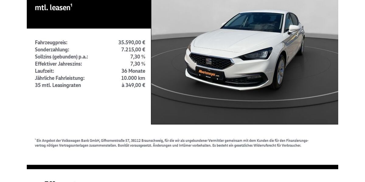 Seat Leon 3.000 km 35.590 &euro; Nordhausen 99734