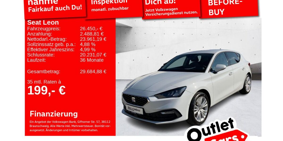 Seat Leon 16.001 km 25.750 &euro; Senden 89250