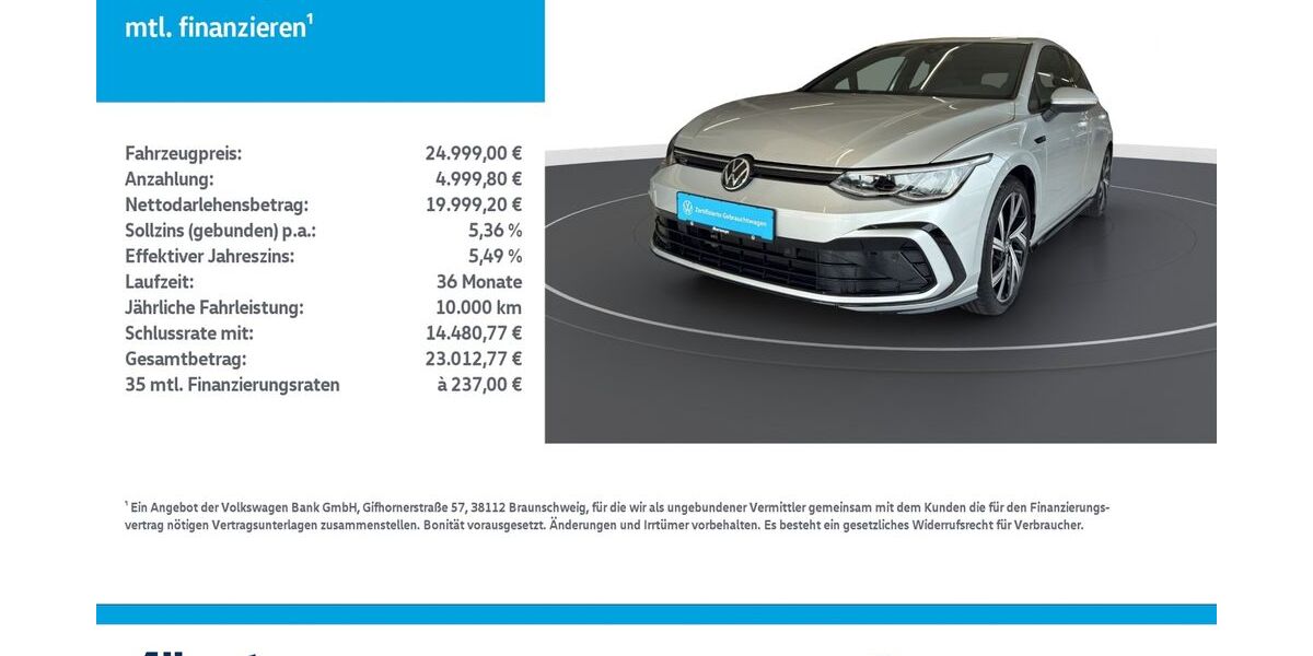 VW Golf 11.876 km 24.999 &euro; Nordhausen 99734