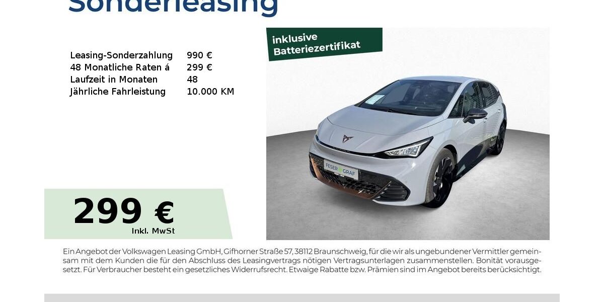 Cupra Born 25.900 km 26.490 &euro; Roth 91154