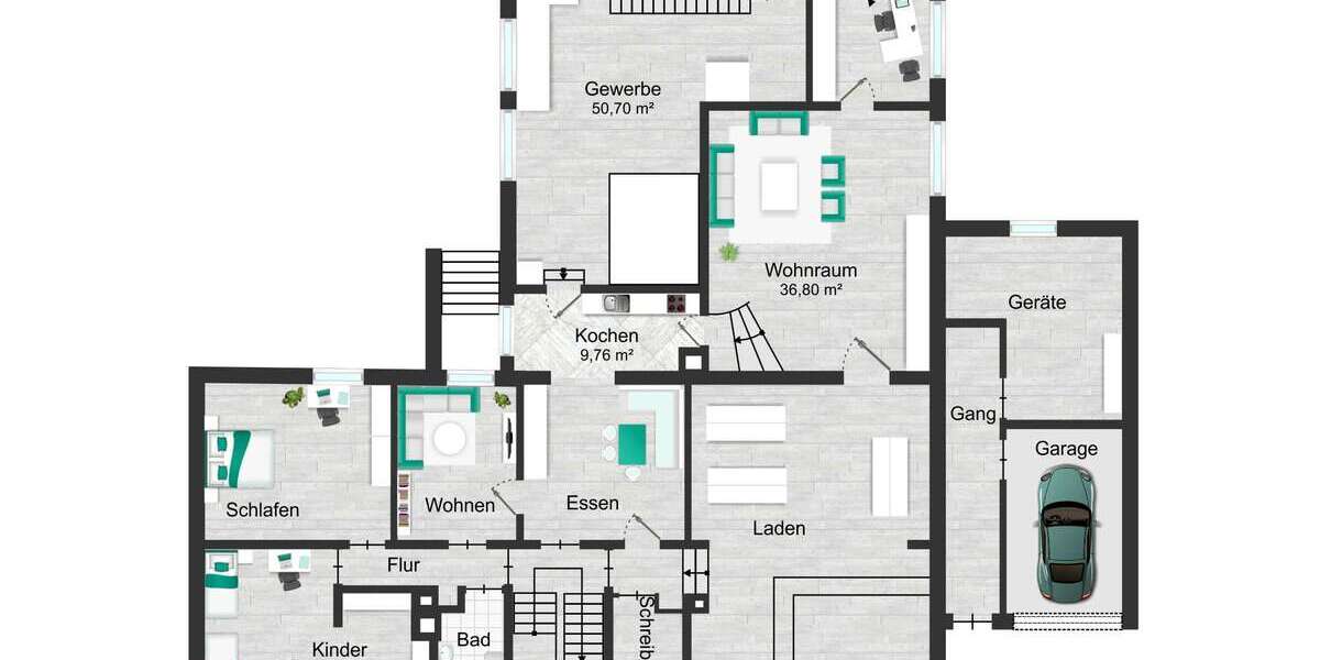 Haus zum Kaufen in Trostberg 650.000 € 420 m² 16 zimmer