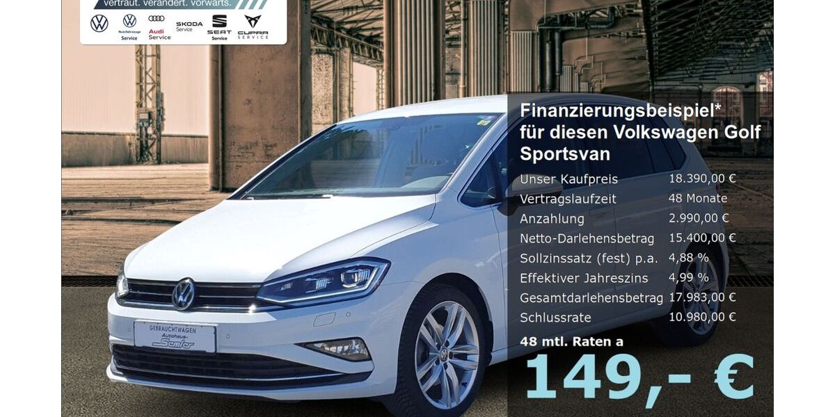 VW Golf Sportsvan 58.520 km 18.390 &euro; Griesheim 64347