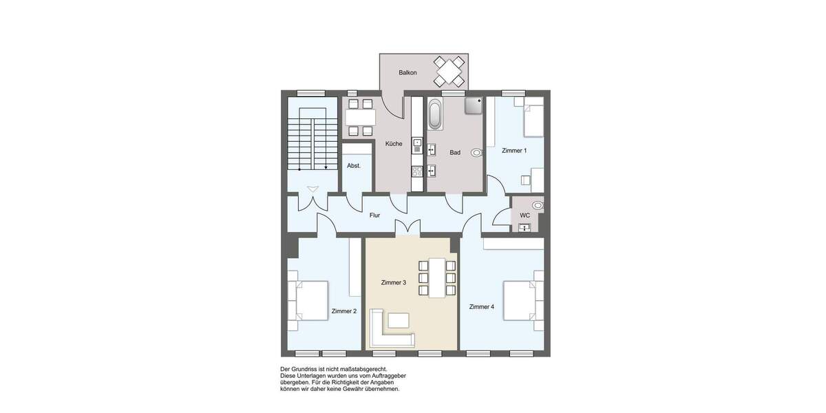 4-Zimmer-Wohnung mit Balkon in Gründerzeitambiente 4 zimmer