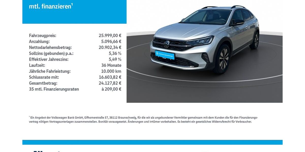 VW Taigo 4.559 km 25.999 &euro; Leinefelde-Worbis/DE 37327