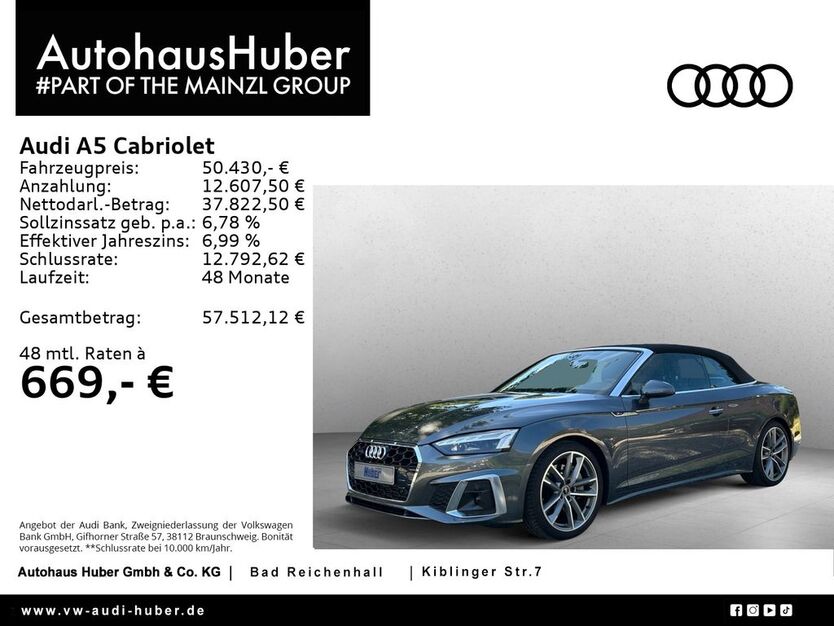 Audi A5 33.413 km 50.430 € Bad Reichenhall 83435