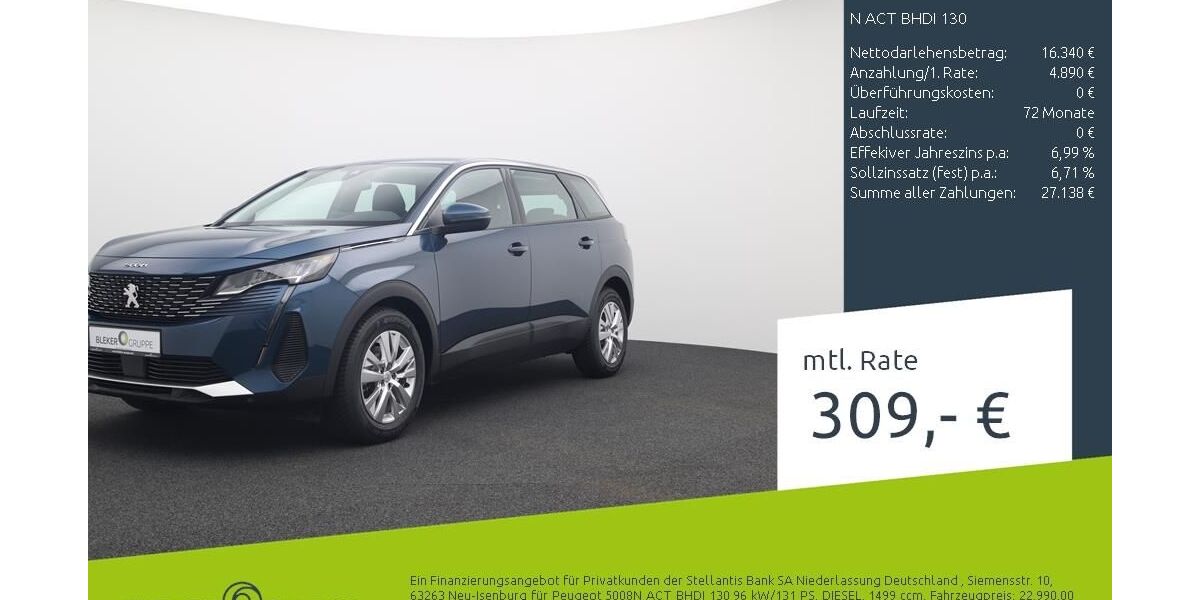 Peugeot 5008 42.396 km 20.550 &euro; Ahaus 48683