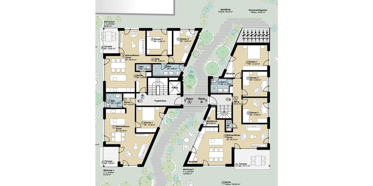Etagenwohnung Hildrizhausen - 3 Zimmer, 86 m&sup2;, 499.000&euro; | Angebot:25704243