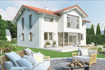 Neubau EFH 125 m² Wohnfläche mit 380 m² Grundstück inkl. Baugenehmigung in Bruckmühl. 5 zimmer