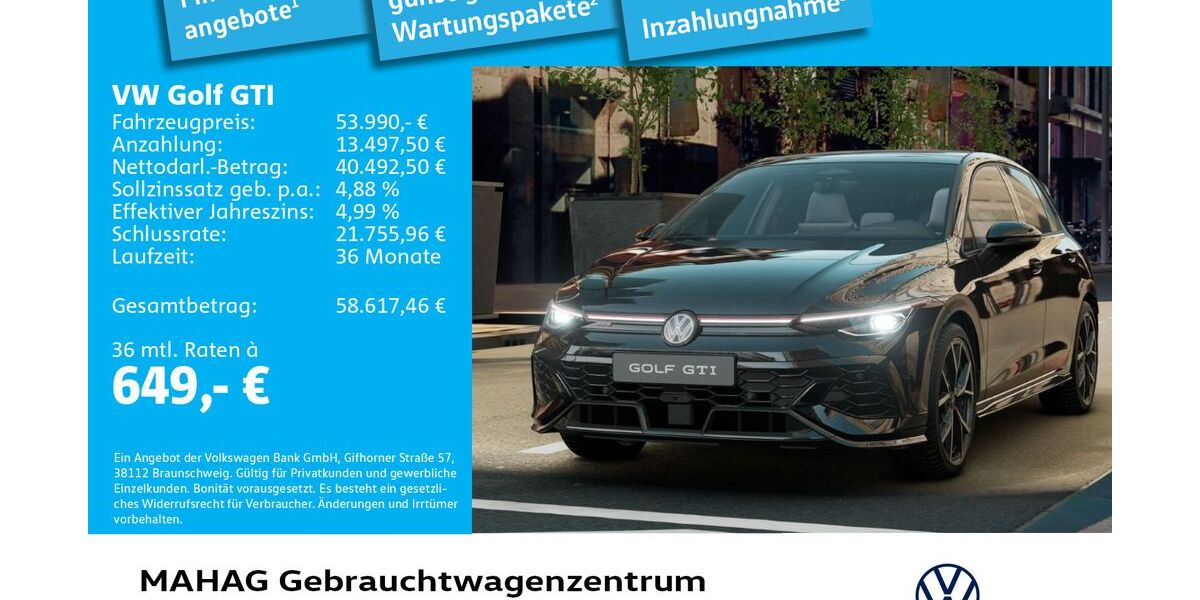 VW Golf 3.000 km 53.990 &euro; München 80935