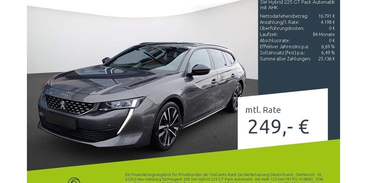 Peugeot 508 74.534 km 20.444 &euro; Borken 46325