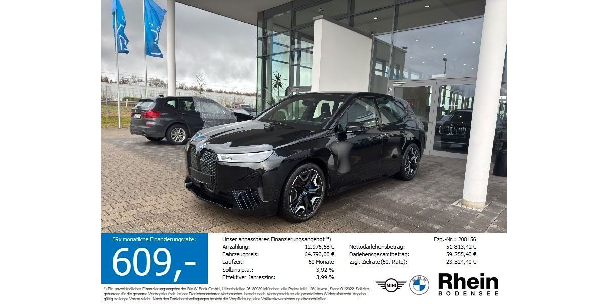 BMW iX 60.591 km 62.190 &euro; Friedrichshafen 88046