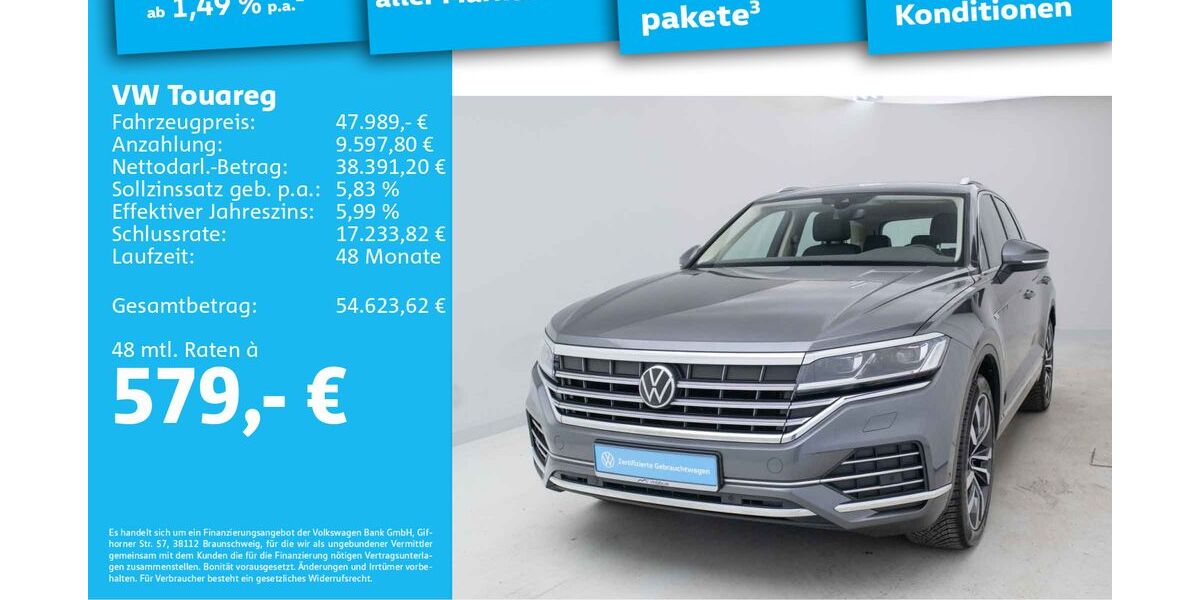 VW Touareg 63.620 km 44.989 &euro; Berlin 13088