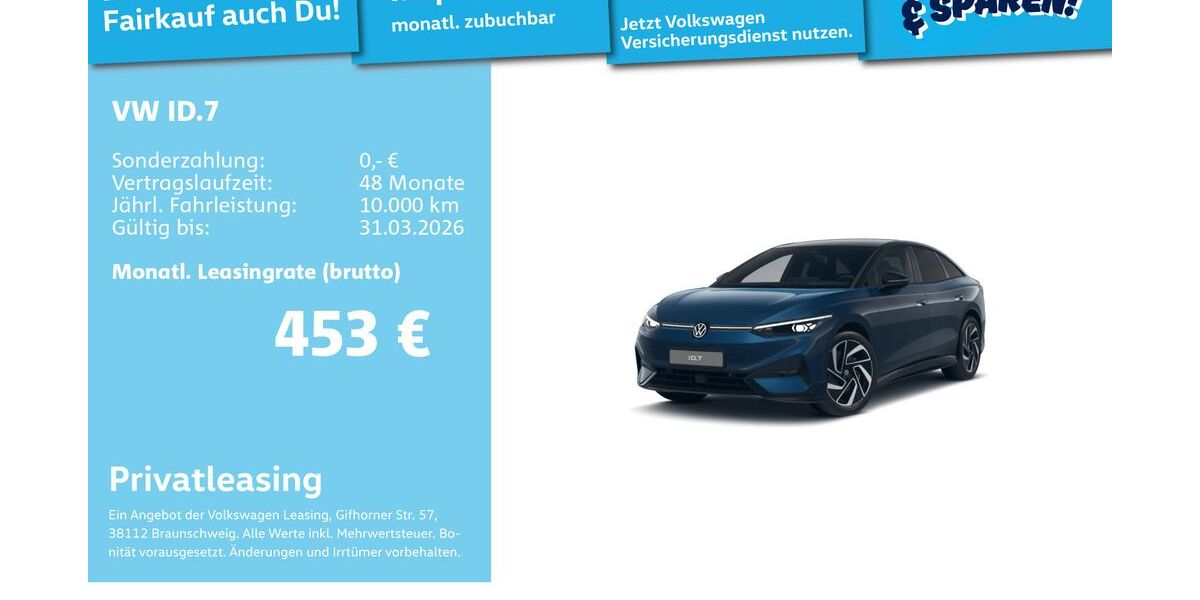 VW ID.7 9.126 km 47.491 &euro; Mannheim 68309