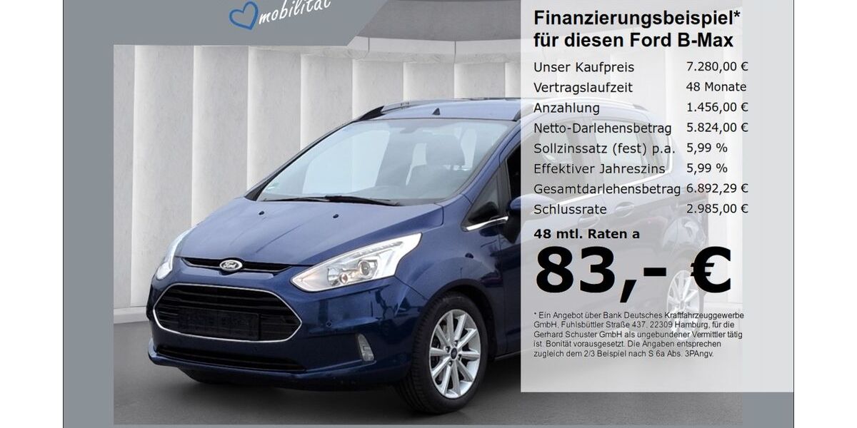Ford B-Max 139.838 km 6.880 &euro; Ruhstorf 94099