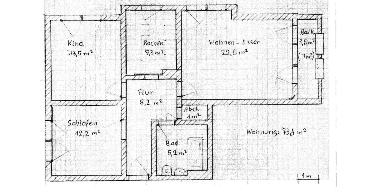 Etagenwohnung Stadthagen - 3 Zimmer, 73 m&sup2;, 125.000&euro; | Angebot:26987190