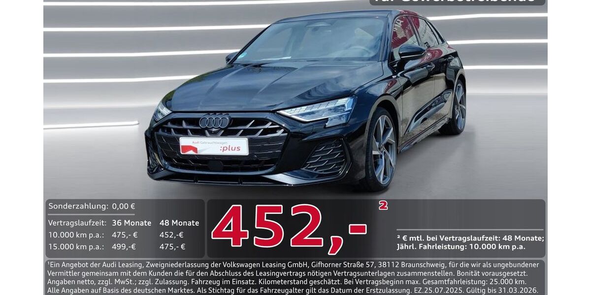 Audi A3 2.000 km 43.950 &euro; Ingolstadt 85057