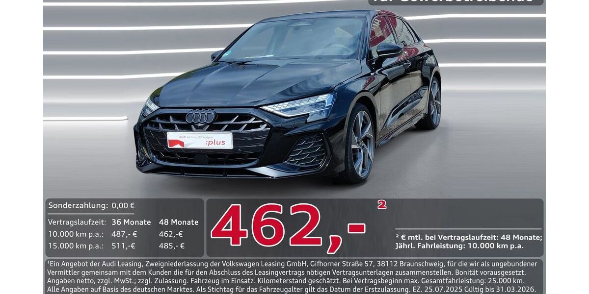 Audi A3 2.000 km 45.950 &euro; Ingolstadt 85057