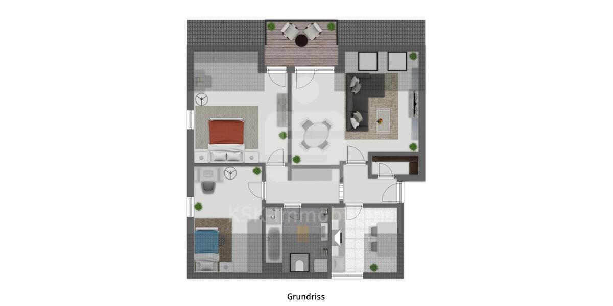 Dachgeschoßwohnung Kerpen Buir - 3 Zimmer, 93 m&sup2;, 1.050&euro; | Angebot:24805865