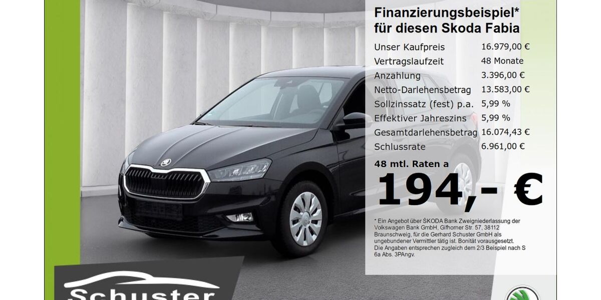 Skoda Fabia 19.877 km 16.979 &euro; Ruhstorf 94099