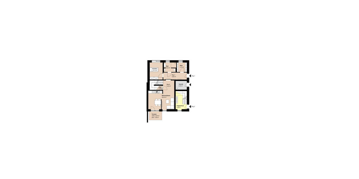 Etagenwohnung Rheine Schotthock - 4 Zimmer, 104 m&sup2;, 427.500&euro; | Angebot:26685319