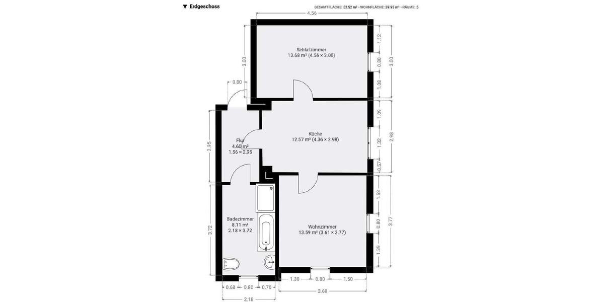Etagenwohnung Lichtenstein/Sa.-Rödlitz Rödlitz - 2 Zimmer, 53 m&sup2;, 320&euro; | Angebot:25771745