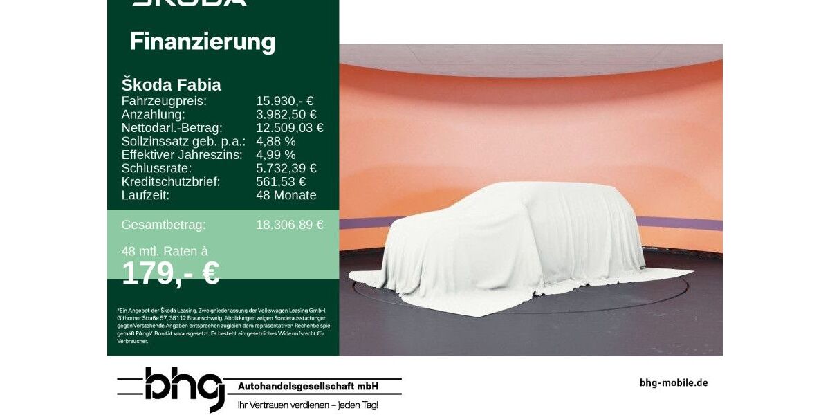 Skoda Fabia 14.877 km 15.930 &euro; Mössingen 72116