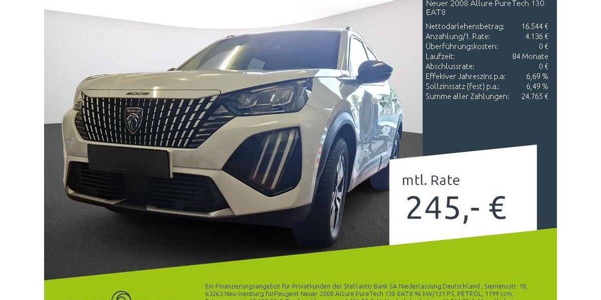 Peugeot 2008 20.405 km 20.680 &euro; Dülmen 48249