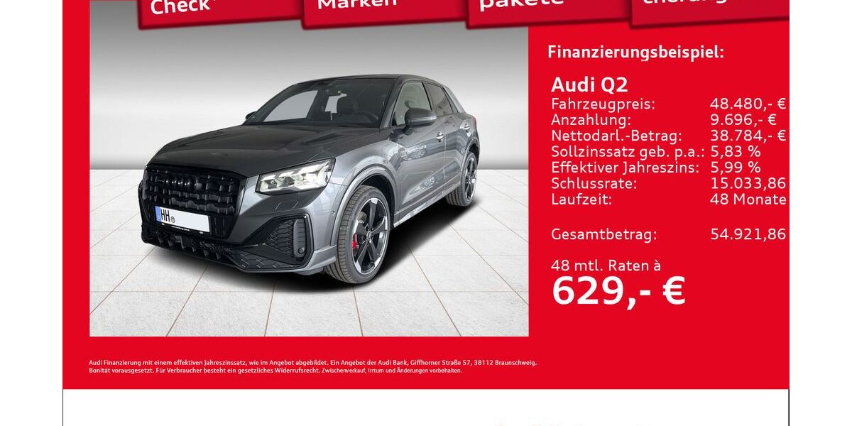 Audi Q2 1.890 km 48.480 &euro; Hamburg 22419