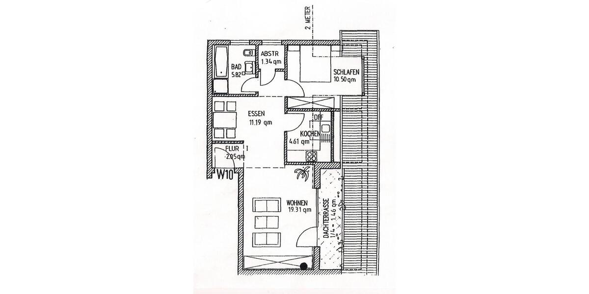 Dachgeschoßwohnung Wald-Michelbach Michelbach - 2.5 Zimmer, 60 m&sup2;, 680&euro; | Angebot:26122983