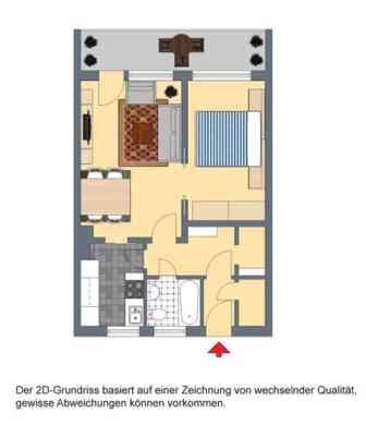 Etagenwohnung Kaltenkirchen - 2 Zimmer, 56 m&sup2;, 514&euro; | Angebot:24747969