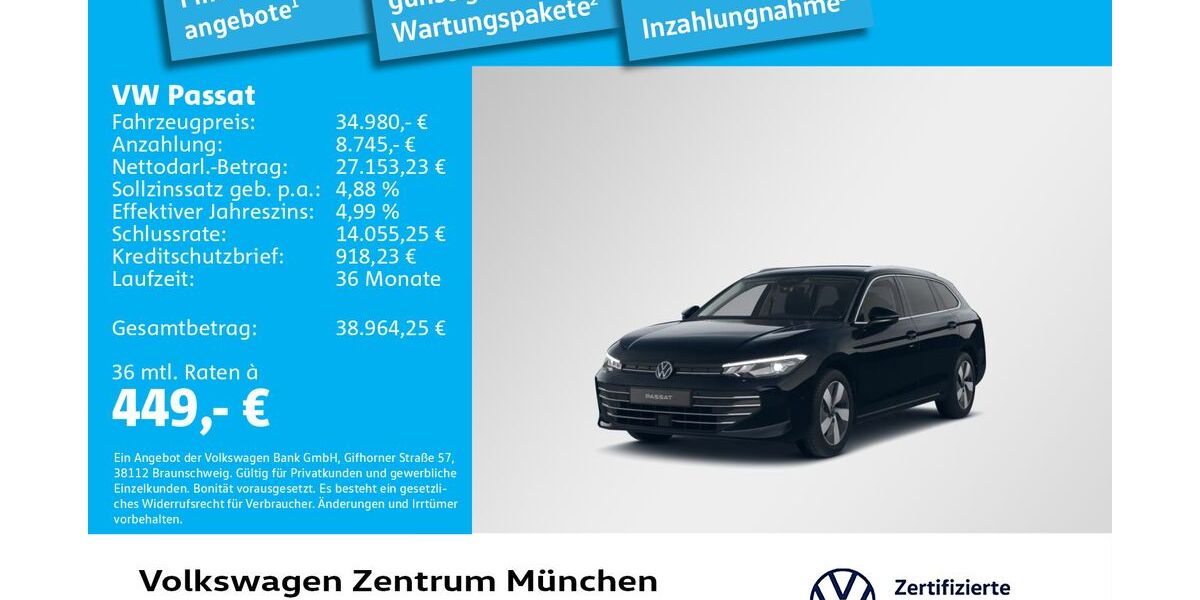 VW Passat 15.426 km 34.980 &euro; München 80687