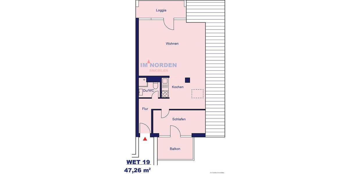 Dachgeschoßwohnung Malente - 2 Zimmer, 47 m&sup2;, 560&euro; | Angebot:26132628