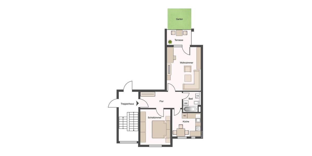 Etagenwohnung Freital - 2 Zimmer, 62 m&sup2;, 105.000&euro; | Angebot:25689294