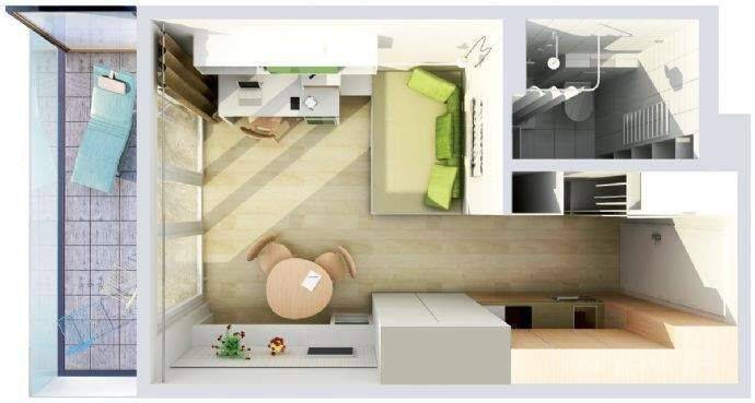 Etagenwohnung Aalen - 2 Zimmer, 37 m&sup2;, 620&euro; | Angebot:26840864