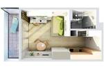 Etagenwohnung Aalen - 2 Zimmer, 37 m&sup2;, 620&euro; | Angebot:26840864