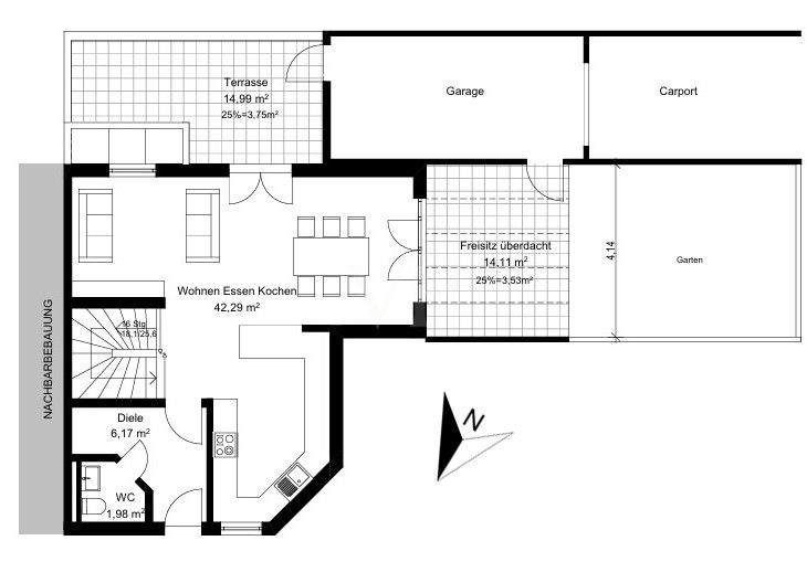 Eleganz trifft Nachhaltigkeit: Teil­möblierte Doppelhaushälfte mit Premiumausstattung zu vermieten 6 zimmer