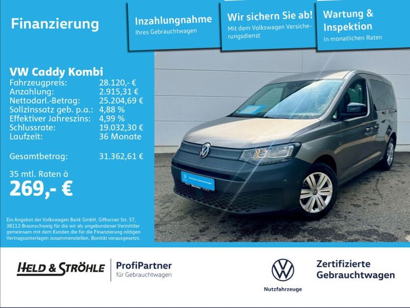 VW Caddy 9.609 km 26.920 € Neu-Ulm 89231