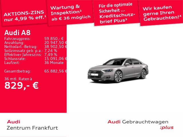Audi A8 42.263 km 59.850 &euro; Frankfurt am Main 60314